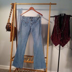 Flare Jeans XS 90s Punk Cottage Party Grunge Goth Festival Preppy Western